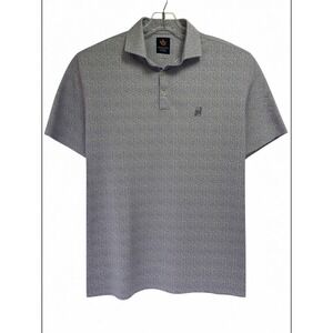 Donald Ross Sport Mens‎ Medium Purple Coral Print Performance Golf Polo  (AA10)